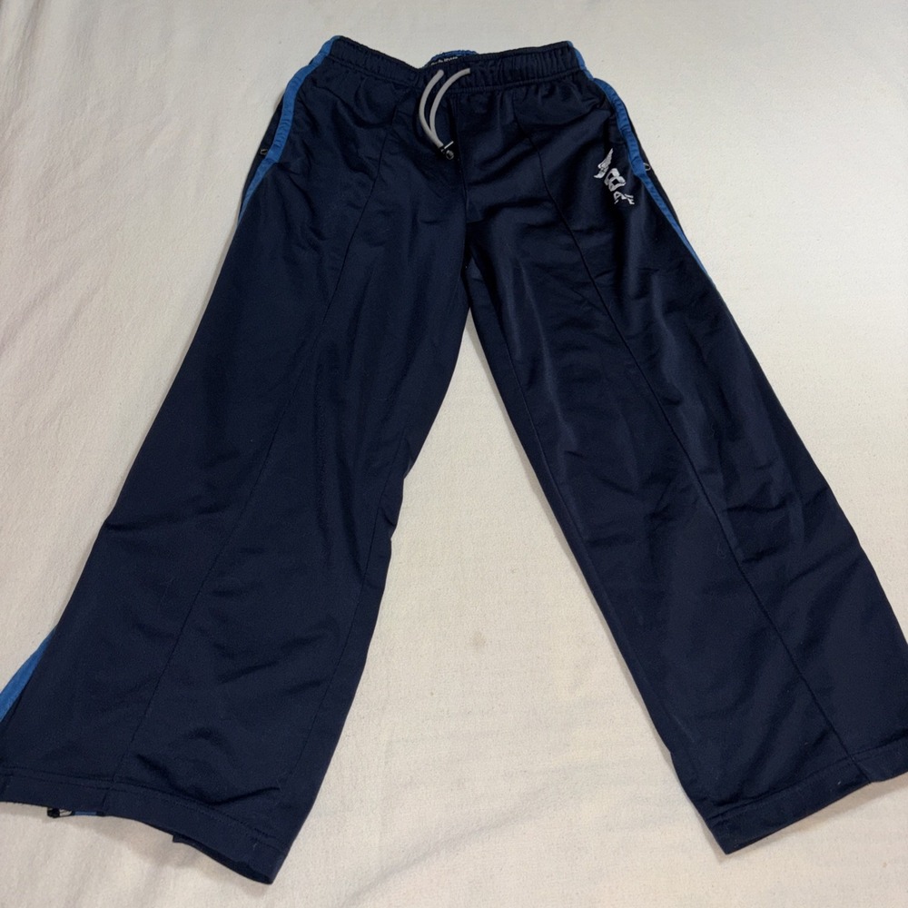 VTG Abercrombie‎ & Fitch Navy Lined Track Pants Men's Small Windbreaker 90's